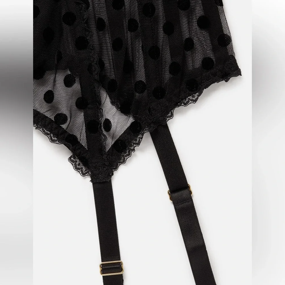 Agent Provocateur Black Polka Dot Bustier - Picture 3 of 3